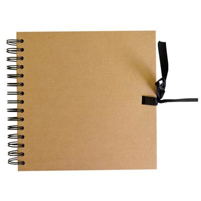 Gastenboek kraft blanco 20x20