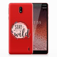 Nokia 1 Plus Telefoonhoesje met Naam Boho Stay Wild - thumbnail