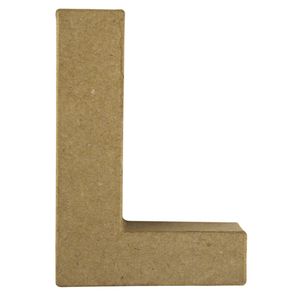 Papier mache letter L