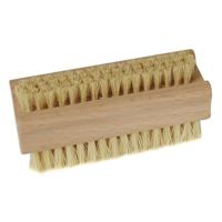 5x Houten nagelborstel tweezijdig bezet - 9,3 x 3,6 cm - Persoonlijke verzorging nagels