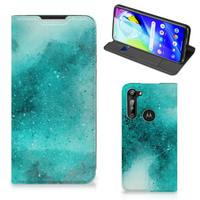 Bookcase Motorola Moto G8 Power Painting Blue