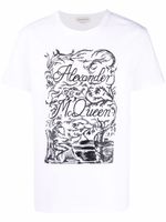 Alexander McQueen t-shirt à logo imprimé - Blanc