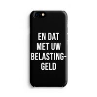 Belastinggeld - Zwart: Volledig Geprint iPhone 7 Hoesje - thumbnail