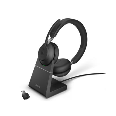 Jabra Evolve2 65, UC Stereo Headset Draadloos Hoofdband Kantoor/callcenter USB Type-C Bluetooth Zwart
