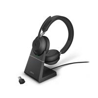 Jabra Evolve2 65, UC Stereo Headset Draadloos Hoofdband Kantoor/callcenter USB Type-C Bluetooth Zwart