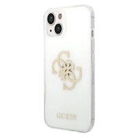 Guess Glitter 4G Big Logo iPhone 14 Plus Hybride Hoesje - Doorzichtig - thumbnail