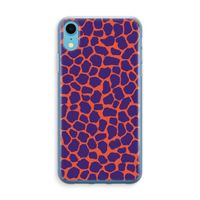 Purple Giraffe: iPhone XR Transparant Hoesje - thumbnail