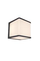LED buitenwandlamp Doblo, wandlamp van aluminium in antraciet, wandlamp 19,1 Watt, 1500 lumen, 3000 Kelvin, hoekige weerbestendige wandlamp, moderne buitenlamp