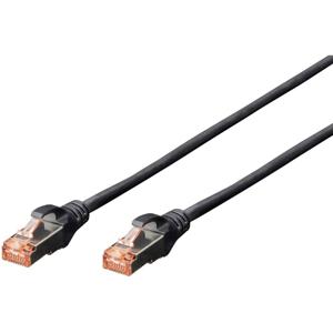 Digitus DK-1644-070/BL RJ45 Netwerkkabel, patchkabel CAT 6 S/FTP 7.00 m Zwart Halogeenvrij, Verdraaide paren, Snagless, Vlambestendig 1 stuk(s)