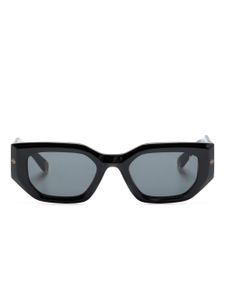 Philipp Plein lunettes de soleil carrées à logo gravé - Noir