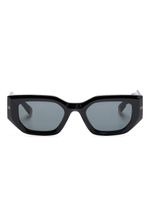 Philipp Plein lunettes de soleil carrées à logo gravé - Noir - thumbnail