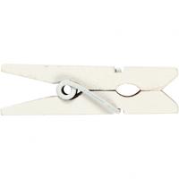 Happy Moments mini wasknijpers 3,5 x 0,7 cm wit 20 stuks