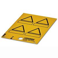 Phoenix 1014132 waarschuwingsbord (Plaza, zwart, geel, PVC, RoHS DIN EN 61010-1 (VDE 0411-1), 50 mm, 50 mm