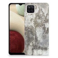 Samsung Galaxy A12 TPU Siliconen Hoesje Beton Print - thumbnail