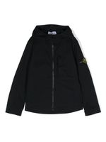 Stone Island Junior veste zippée à capuche - Bleu