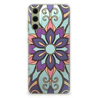 Samsung Galaxy S21FE TPU Case Purple Flower