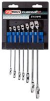 KS Tools 518.0640 CHROMEplus Ringsteeksleutelset, gebogen, 9-dlg