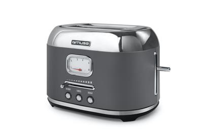 Muse MS-120 DG broodrooster 6 2 snede(n) 1000 W Grijs