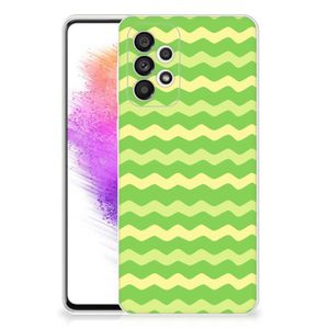 Samsung Galaxy A73 5G TPU bumper Waves Green