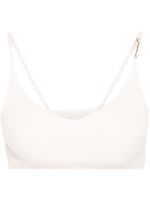 Jacquemus haut crop Le Bandeau Pralu - Tons neutres - thumbnail