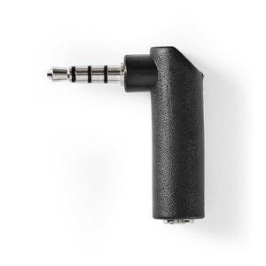 Nedis Stereo-Audioadapter | 3,5 mm Male | 3,5 mm Female | 90° Gehoekt | 10 Stuks | 1 stuks - CAGP22980BK CAGP22980BK