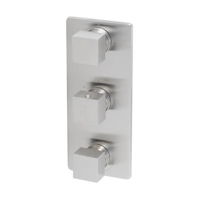 Mueller Cube inbouw thermostaat 3-wegs RVS look