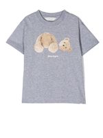 Palm Angels Kids t-shirt à imprimé ourson - Gris - thumbnail