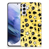 Silicone Back Case Samsung Galaxy S21 Plus Punk Geel