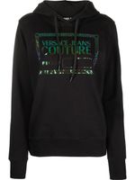 Versace Jeans Couture hoodie à logo imprimé - Noir