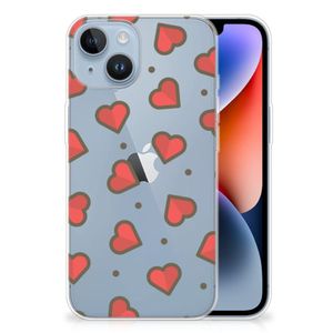 Apple iPhone 14 TPU bumper Hearts