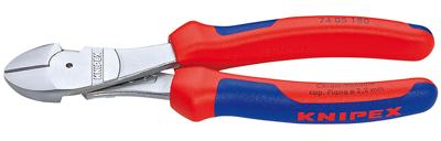 Knipex Kracht-Zijsnijtang verchroomd comfort 160mm Knipex Kracht-Zijsnijtang verchroomd comfort 160mm