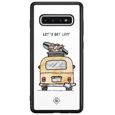 Samsung Galaxy S10 glazen hardcase - Let's get lost