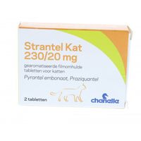 Strantel Kat ontwormingstablet voor de kat 2 tabletten - thumbnail