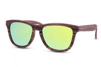 CWI zonnebril unisex wayfarer cat.3 bruin/groen (CWI1506)