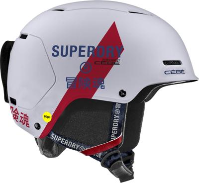 Cébé Pow MIPS x Superdry skihelm - Mat Wit - 56-58 cm