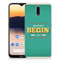 Nokia 2.3 Siliconen hoesje met naam Quote Begin - thumbnail