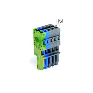 WAGO 769-105/000-039 Connector, female Groen, Geel, Blauw, Grijs 50 stuk(s)