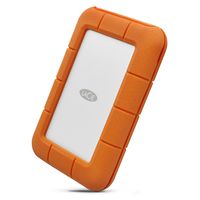 LaCie Rugged Secure externe harde schijf 2000 GB Oranje, Wit - thumbnail