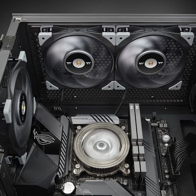 Thermaltake TOUGHFAN 12 Computer behuizing Ventilator 12 cm Zwart, Grijs 1 stuk(s)