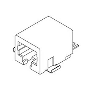 Molex Cat 3 Mod Jack/Plug 441440005 Bus Zwart 1 stuk(s)