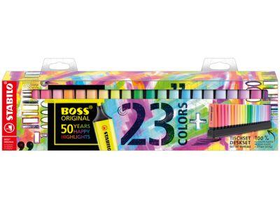 STABILO BOSS ORIGINAL markeerstift 23 stuk(s) Beitelvormige punt Meerkleurig