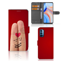 OPPO Reno 4 Pro 5G Wallet Case met Pasjes Liefde - Origineel Romantisch Cadeau