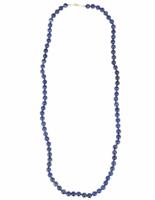 Lapis Lazuli Kralenketting 8mm 73cm met Slotje - thumbnail