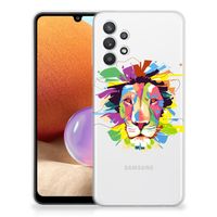 Samsung Galaxy A32 4G | A32 5G Enterprise Editie Telefoonhoesje met Naam Lion Color