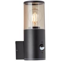 Brilliant Zwarte buitenlamp Sergioro met sensor 96472/63