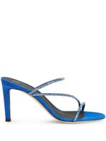 Giuseppe Zanotti sandales Julianne en daim à brides - Bleu