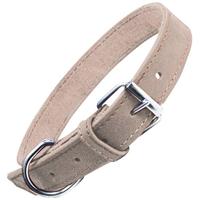 Gloria Nubuck Lederen Halsband (50cm) (Wit), Kleur: wit, 6.125