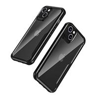 muvit for change Beschermhoes voor Apple iPhone 13, schokbestendig, 2 m, transparant/zwart