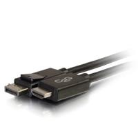 C2G DisplayPort to HDMI Adapter Cable - Videokabel - DisplayPort / HDMI - DisplayPort (M) naar HDMI (M) - 2 m - beschermd - zwart