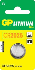 GP Knoopcel CR2025 3 V 1 stuk(s) 160 mAh Lithium GPCR2025STD714C1